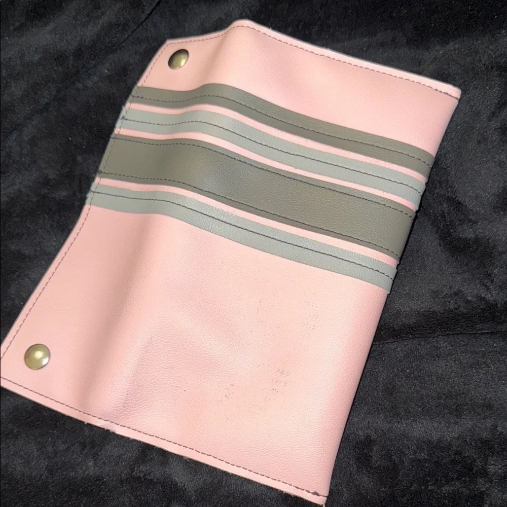 Chic Pink and Gray Women's Clutch